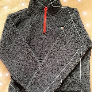 tommy hilfiger sharpa quaterzip